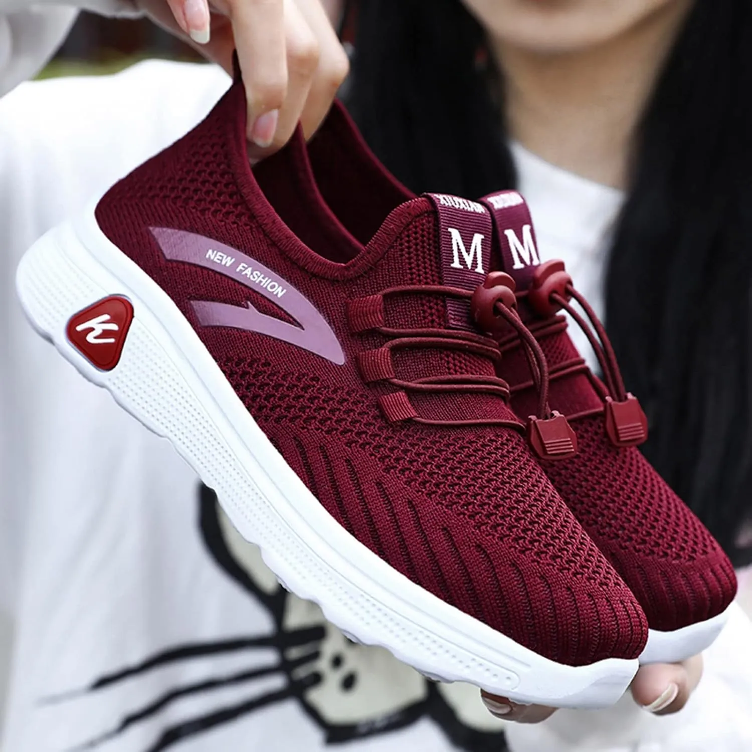 Women's White Fashion Sneakers White Sneakers Men Wide Mens Casual Dress Shoes Round Toe Flats Comfortable Women Loafers Comfortable Womens Slip On Sneakers