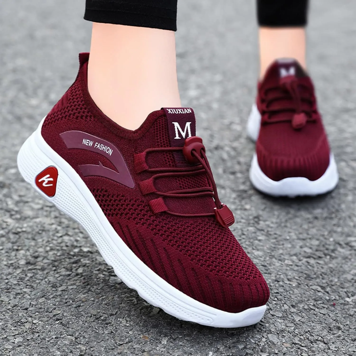 Women's White Fashion Sneakers White Sneakers Men Wide Mens Casual Dress Shoes Round Toe Flats Comfortable Women Loafers Comfortable Womens Slip On Sneakers