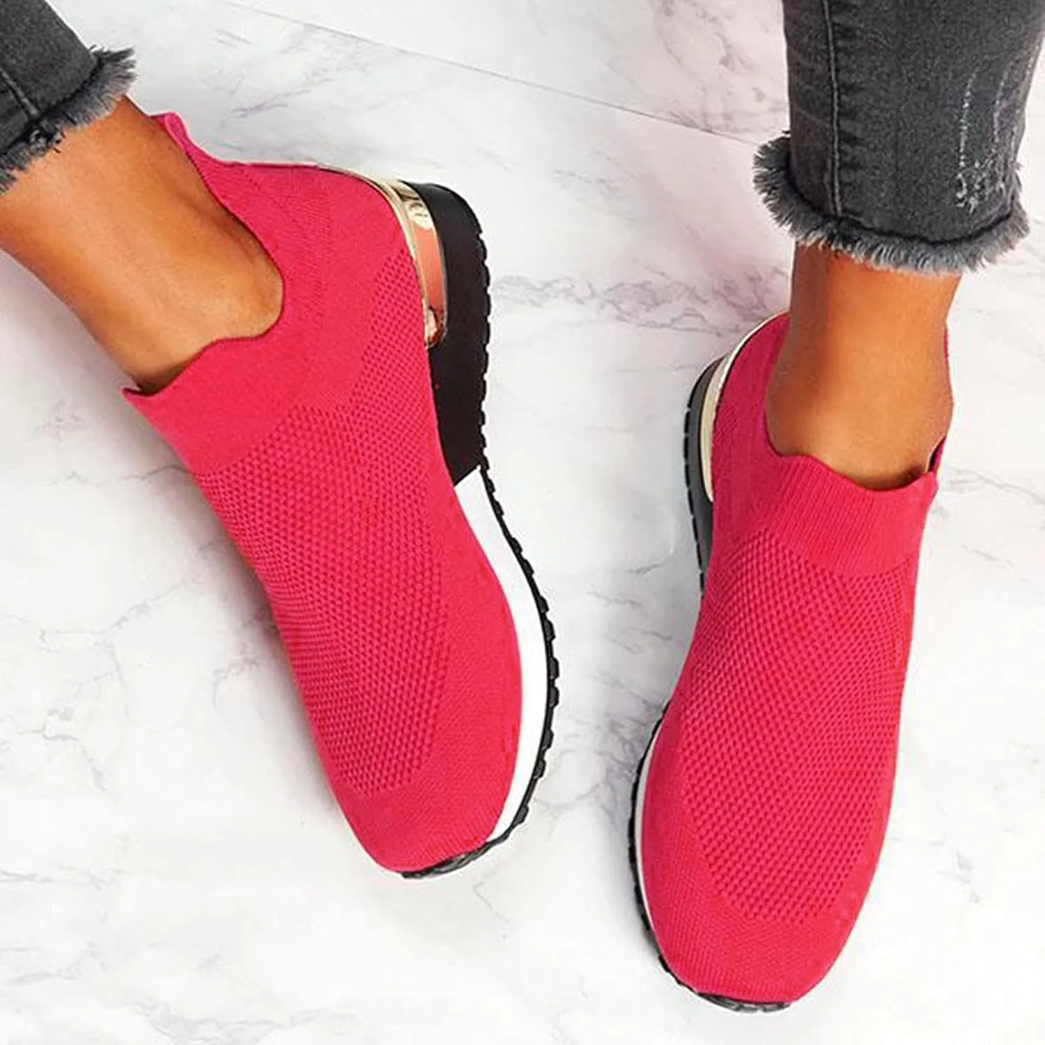 Womens White Sneakers Casual Wide Zapatos Antideslizantes para Mujer De Cocina Womens Black Athletic Shoes Size 9 Womens Fashion Sneakers 2023 Black Slip On Tennis Shoes Ladies