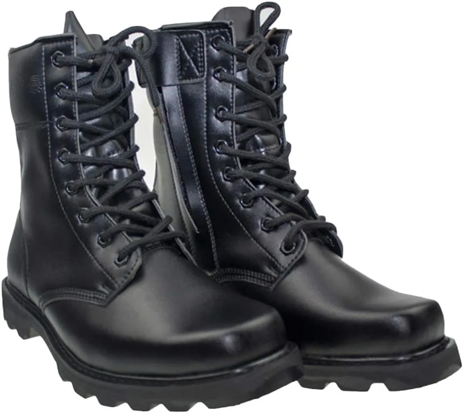 Wygwlg Men's Military Outdoor Combat Boots Tactical Army Training Shoes Durable Safety Work Boots Safety Trainers Police Work Shoes